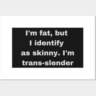 Fat, Skinny, Transgender Joke Posters and Art